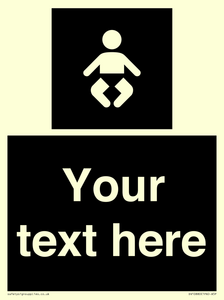 Custom information: black panel baby change